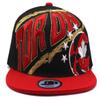 Toronto New Leader Tornado Canada Maple Leaf Basketball Black Red Era Snapback Hat Cap view 3