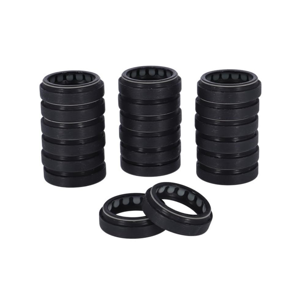 RockShox Dust Wiper Kit 38mm Black - Flangeless Suspension Fork Dust Wipers (Set of 20) for Enhanced Dirt and Debris Protection, Durable Rubber Material, Professional-Grade Engineering for MTB