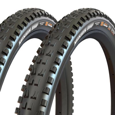 MAXXIS Minion DHF - 2 Pack - 24", 26", 27.5", 29" - Mountain Bike Tire, Tubeless | Gold Standard of Gravity Focused MTB Tread, Size 29x2.50WT - 3CG, EXO+, E25, 2 Pack