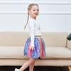 Girls Skirt Rainbow Unicorn Sequin Sparkling Tutu Dancing Size 6 view 2