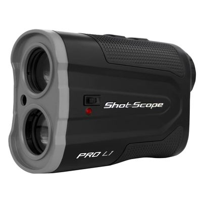 Shot Scope PRO L1 Laser Rangefinder  Target-Lock Vibration - x6 Magnification  875 Yards - Clear Red and Black Optics - Adaptive Slope Technology - Accurate to 1 Yard