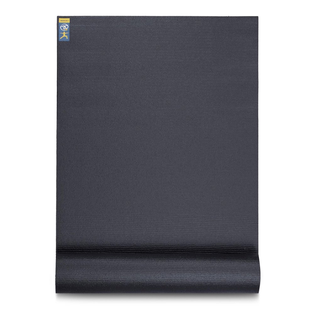 Yoga-Mad Warrior II Plus | Thick Yoga Mat | 183cm x 61cm x 6mm | Non Slip Exercise Mat | Perfect for Pilates, Yoga, Stretching, Home Workouts and General Fitness (Graphite), K-REY-YWARRIORII6-GRA