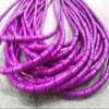 40pc - Turquoise Synthetic Blue-Violet-White-Black Turquoise 10x4mm Tubes Turquoise Cylinder Bar Tube Beads 16inch for Necklace Bracelet (Black) view 1