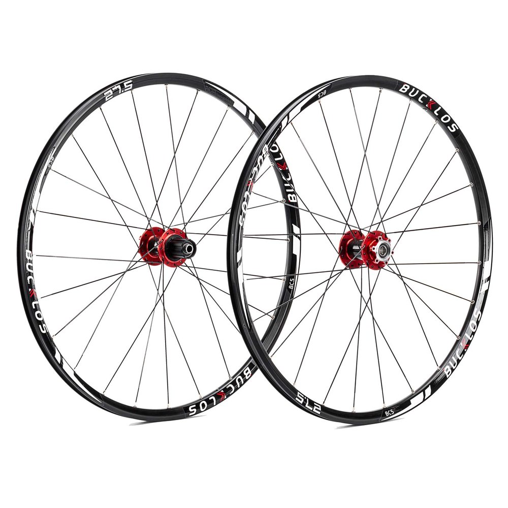BUCKLOS 26/27.5/29" Mountain Bike Wheelset, Carbon Hub MTB Wheels Quick Release Disc Brakes, 24H Low-Resistant Flat Spokes Bike Wheels fit 7-11 Speed Cassette