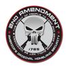 Handgun Display Stand, Safe Pistol Holder, Revolver Showcase, Clear Acrylic, Rubber Tipped, 3 1/2 L x 3/4" W - 2nd Amendment Domed Decal view 2