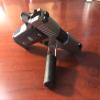Handgun Display Stand, Safe Pistol Holder, Revolver Showcase, Clear Acrylic, Rubber Tipped, 3 1/2 L x 3/4" W - 2nd Amendment Domed Decal view 4