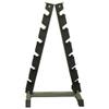 Maximize Floor Space with Our A-Frame Dumbbell Rack Stand - Solid Construction, Anti-Scratch, Holds 6 Pairs, Great Gift Idea and Backed by 1-Year Warranty! view 4