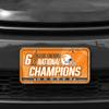 Rico Industries NCAA Tennessee Volunteers Champ Metal Auto Tag 8.5" x 11" - Great for Truck/Car/SUV view 2