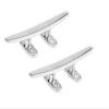 MarineNow Marine Flat Top Low Silhouette Trimline Cleat 316 Stainless Steel (8", 02-Pack) view 1