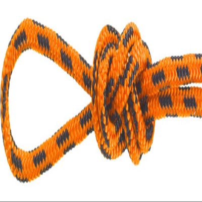 Montauk Rope 5/32'' Nylon Accessory Cord - Orange and Black - 100 Feet