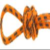 Montauk Rope 5/32'' Nylon Accessory Cord - Orange and Black - 100 Feet view 1