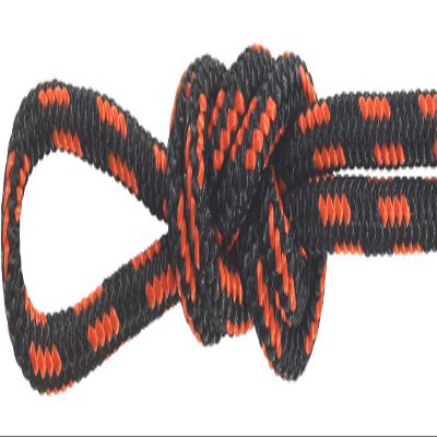 Montauk Rope 5/32'' Nylon Accessory Cord - Black and Orange - 100 Feet
