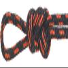 Montauk Rope 5/32'' Nylon Accessory Cord - Black and Orange - 100 Feet view 1