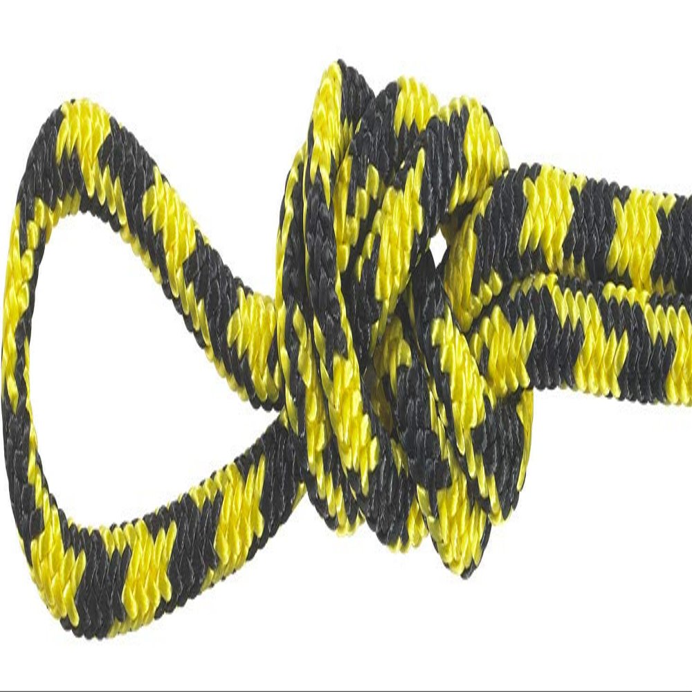 Montauk Rope 3/16'' Polyester Accessory Cord - Yellow and Black - 100 Feet