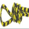 Montauk Rope 3/16'' Polyester Accessory Cord - Yellow and Black - 100 Feet view 1