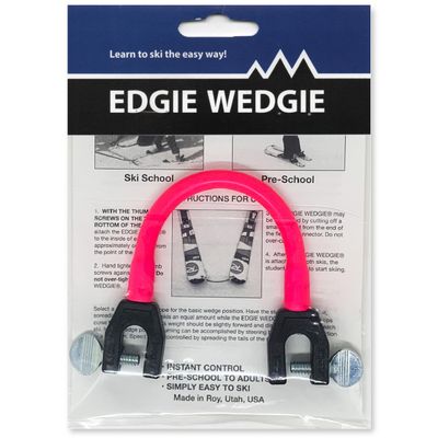 Edgie Wedgie - The Original Kids Ski Tip Connector (Pink)
