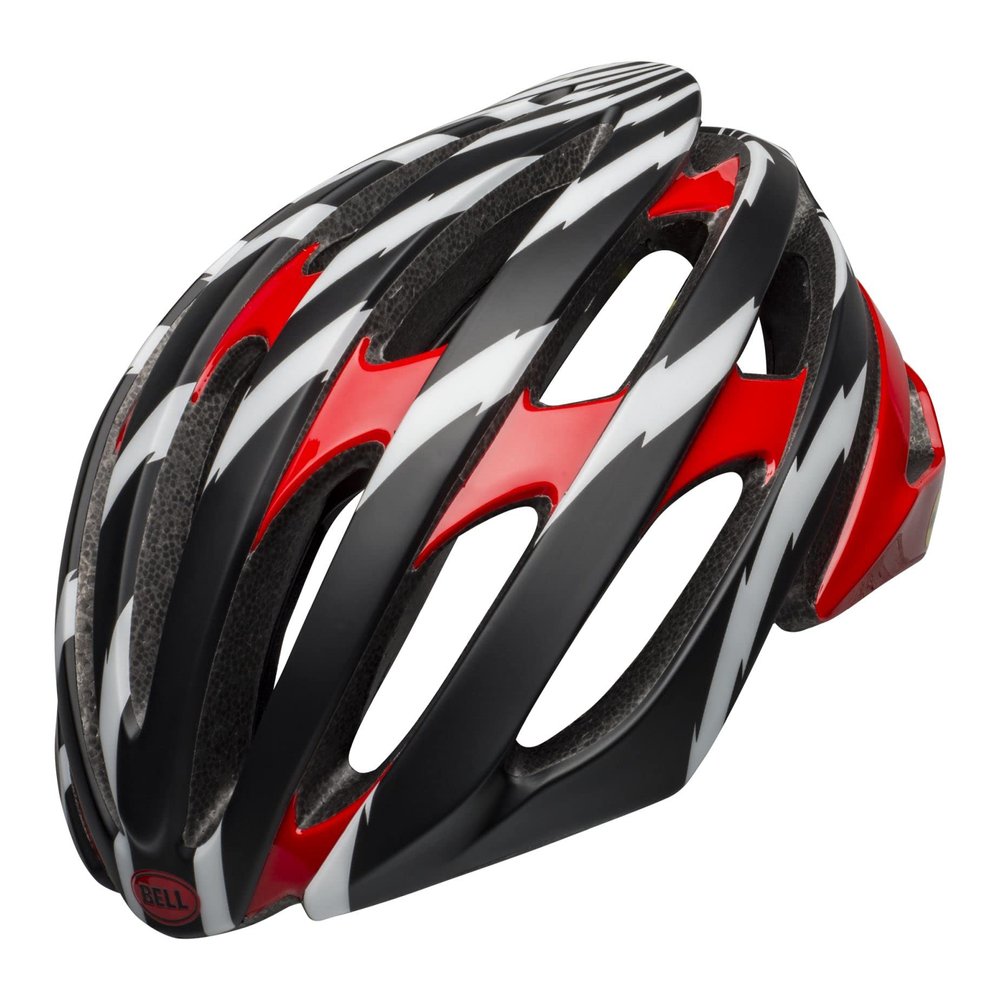 BELL Stratus MIPS Adult Road Bike Helmet - Vertigo Matte/Gloss Black/Red/White (2023), Small (52-56 cm)