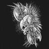 Winged Skull Youth T-Shirt Viking Warrior Skeleton Labrys Axe Gothic Kids Black Small view 2