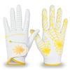 GOuft Premium Spider-Web Unisex Golf Gloves White Edition (Yellow/White, 19 (Left-Hand)) view 1