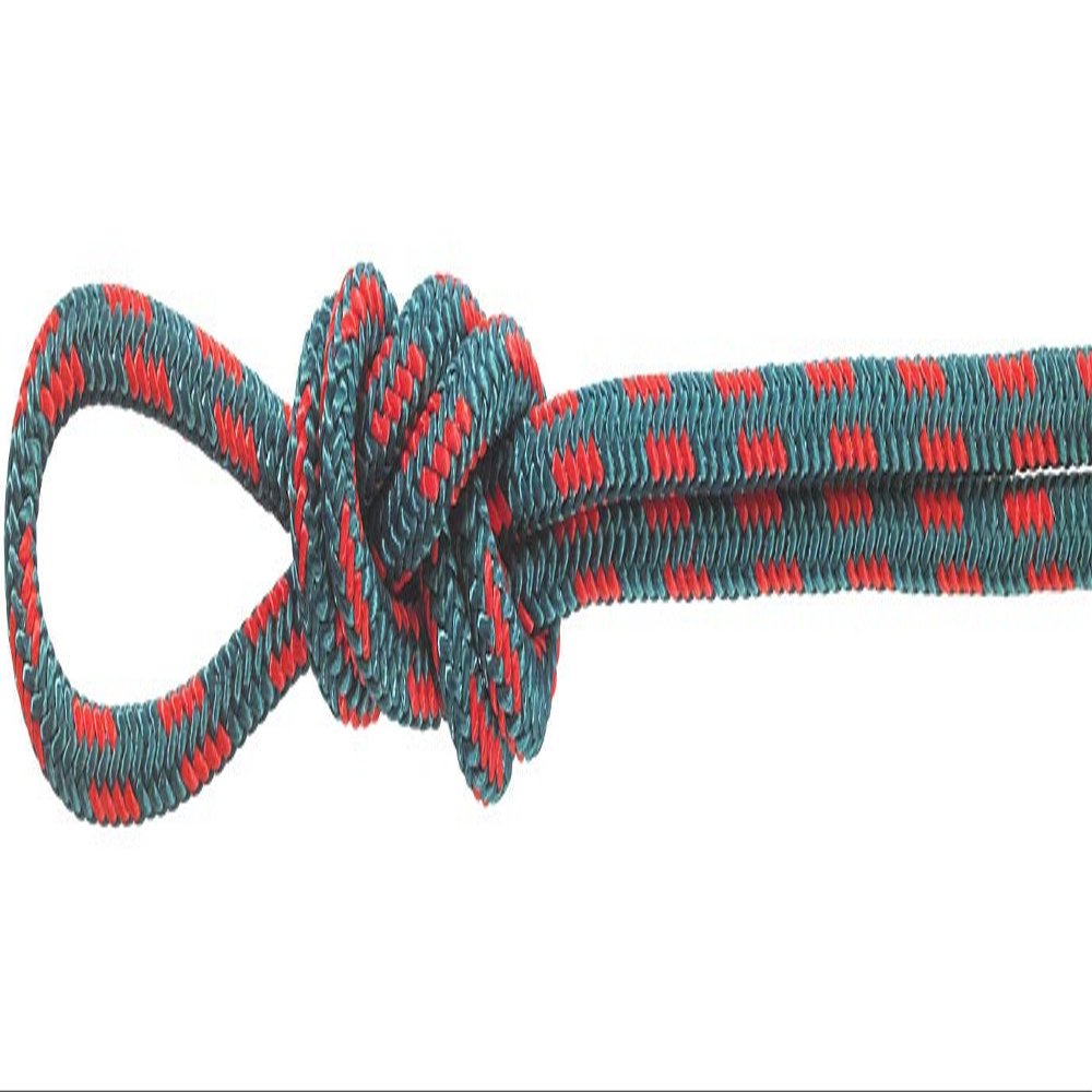 Montauk Rope 3/16'' Nylon Accessory Cord - Teal and Red - 100 Feet