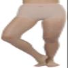 ToBeInStyle Womens Elegant Sheer Spandex Rhinestone Accent Tights - Nude - OS view 4