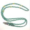 barrel reins with adjustable grip knots sunflower yellow and turquoise view 4