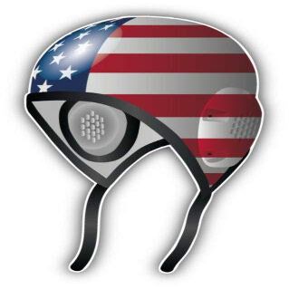 USA Flag Water Polo Cap - Sticker Graphic - Auto, Wall, Laptop, Cell, Truck Sticker for Windows, Cars, Trucks