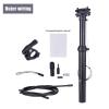 SJLA Bicycle Accessories MTB Dropper Seatpost Adjustable seat Post Internal Routing External Cable for CNC Remote Lever 100mm Travel seat Post 31.6/30.9MM Bike Parts (Color : 30.9mm) view 4
