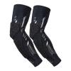 Kuangmi Arm Sleeves Compression Elbow Pads Use for Sports and Daily Support (Black/Pair, L) view 1