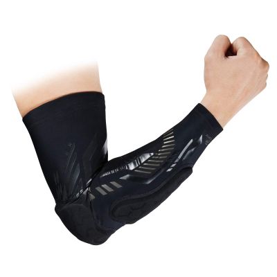 Kuangmi Arm Compression Sleeve, Elbow Pad for Basketball,Football, Volleyball, Baseball Protection (1 Sleeve) (Black, L)