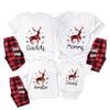 TEEAMORE Custom Matching Christmas Shirt for Family Red Buffalo Plaid Reindeer Print Shirts view 1