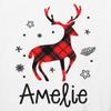 TEEAMORE Custom Matching Christmas Shirt for Family Red Buffalo Plaid Reindeer Print Shirts view 4