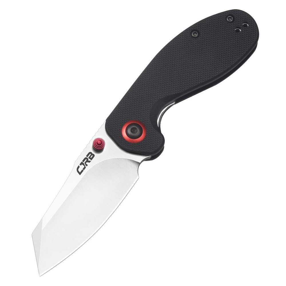 CJRB Maileah Pocket Knife with 2.39 AR-RPM9 Powder Steel Blade Folding Knife with G10 Handle Tactical Knife & EDC Knife Pocket Knife for Men Ideal for Outdoor Survival Camping Hunting, 1918 Black