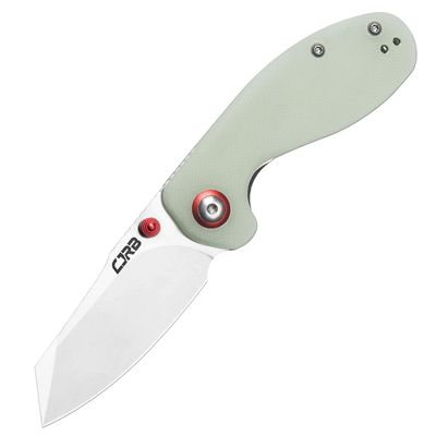 CJRB Maileah Pocket Knife with 2.39 AR-RPM9 Powder Steel Blade Folding Knife with G10 Handle Tactical Knife EDC Knife Pocket Knife for Men Ideal for Outdoor Survival Camping Hunting, 1918 Natural Green