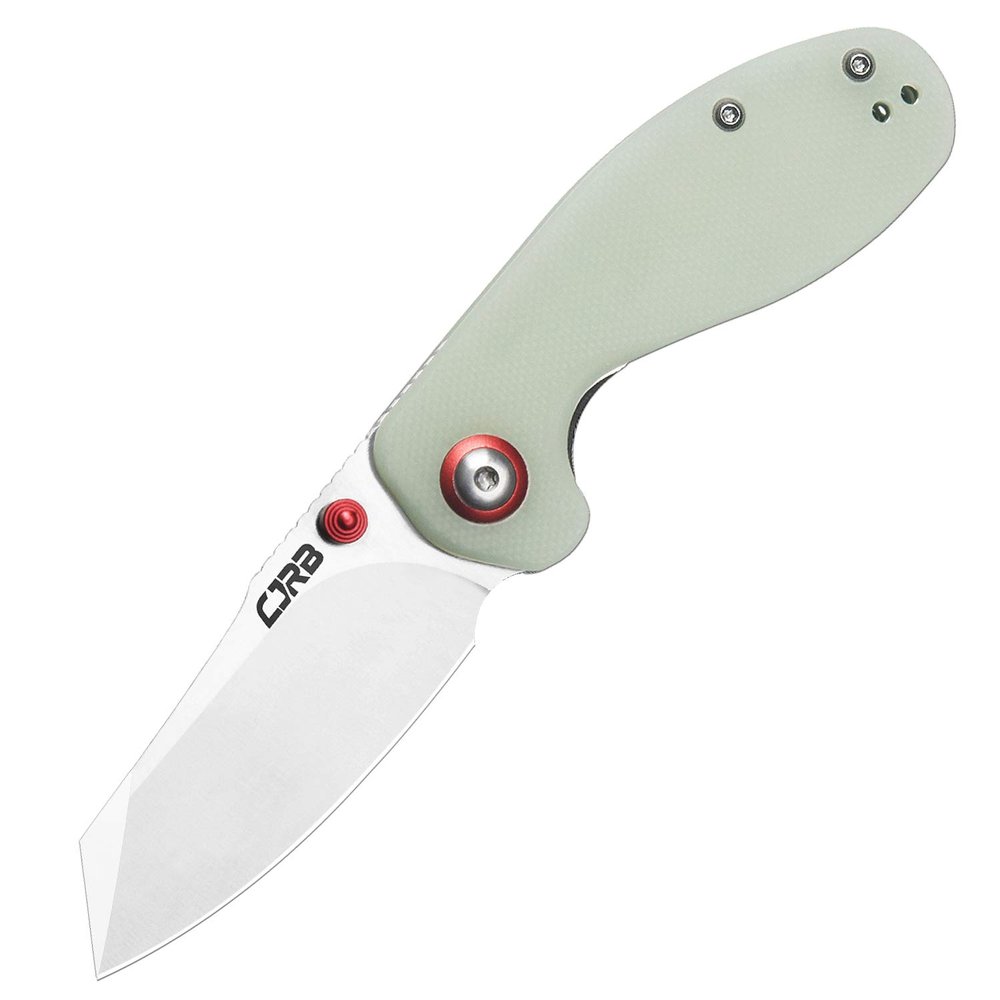 CJRB Maileah Pocket Knife with 2.39 AR-RPM9 Powder Steel Blade Folding Knife with G10 Handle Tactical Knife EDC Knife Pocket Knife for Men Ideal for Outdoor Survival Camping Hunting, 1918 Natural Green