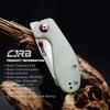 CJRB Maileah Pocket Knife with 2.39 AR-RPM9 Powder Steel Blade Folding Knife with G10 Handle Tactical Knife EDC Knife Pocket Knife for Men Ideal for Outdoor Survival Camping Hunting, 1918 Natural Green view 2