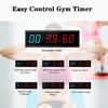 Ledbrigym Gym Clock with Remote Digital Workout Garage Red and Blue 1.8 Inch view 2