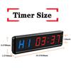 Ledbrigym Gym Clock with Remote Digital Workout Garage Red and Blue 1.8 Inch view 3