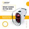 Gazoz Performance Bike LED Tail Light, Vintage Rear Light with Chrome Look - Classic Tour Bicycle Accessories (LM-002) view 4