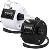 FEBSNOW 2 Pack Hand Tally Counter 4 Digital Click Counter for Sport Row School Event (Black White) view 1
