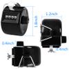 FEBSNOW 2 Pack Hand Tally Counter 4 Digital Click Counter for Sport Row School Event (Black White) view 2