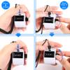 FEBSNOW 2 Pack Hand Tally Counter 4 Digital Click Counter for Sport Row School Event (Black White) view 4