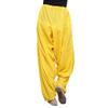 Way2like Cotton Patiala Salwar Punjabi Patiyala Trouser Free Size Yoga Pants for Women Yellow view 2