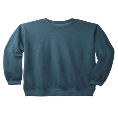 KingSize Men's Big & Tall Fleece Crewneck - 2XL, Heather Dark Slate