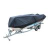 11-13ft Heavy Duty 210D Boat Cover Trailerable Fishing Bass V-Hull Tri-Hull Runabouts Black view 1