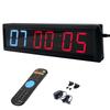 Ledbrigym Gym Clock Timer Countdown Count up Intervals Stopwatch Workouts Remote Control Red an Blue 2.3 Inch Garage Conference Church Classroom view 1