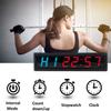 Ledbrigym Gym Clock Timer Countdown Count up Intervals Stopwatch Workouts Remote Control Red an Blue 2.3 Inch Garage Conference Church Classroom view 2