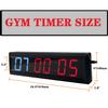 Ledbrigym Gym Clock Timer Countdown Count up Intervals Stopwatch Workouts Remote Control Red an Blue 2.3 Inch Garage Conference Church Classroom view 3