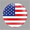 Handgun Display Stand, Safe Pistol Holder, Revolver Showcase, Clear Acrylic, Rubber Tipped, 3 1/2 L x 3/4" W - 3-Pack American Flag Domed Decal view 2