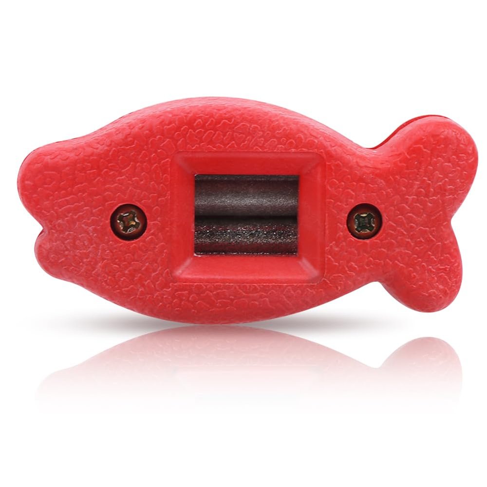RiToEasysports Ice Skate Blade Sharpener Ball Knife Skate Sharpener Grindstone Grinding Tool(Red)